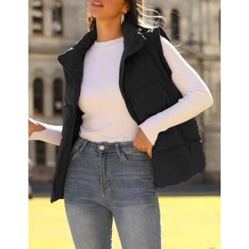 Zeagoo Puffer Vest Lightweight Stylish Women Outerwear