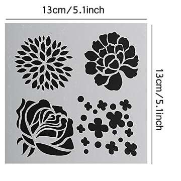 SOTOGO 25 Mixed Pattern Stencils for Art & Crafts