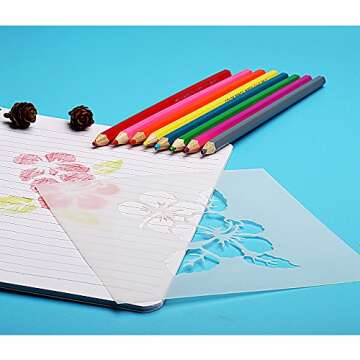 SOTOGO 25 Mixed Pattern Stencils for Art & Crafts