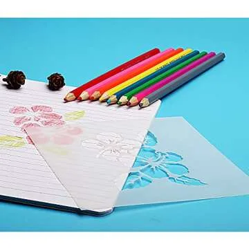 SOTOGO 25 Mixed Pattern Stencils for Art & Crafts