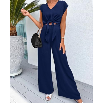 dowerme Women's Summer 2 Piece Casual Sets 2024