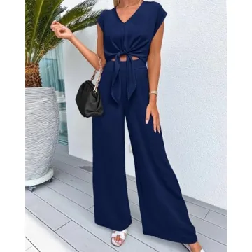 dowerme Women's Summer 2 Piece Casual Sets 2024