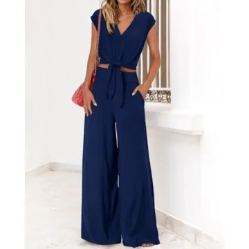 dowerme Women's Summer 2 Piece Casual Sets 2024