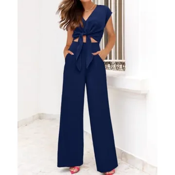 dowerme Women's Summer 2 Piece Casual Sets 2024