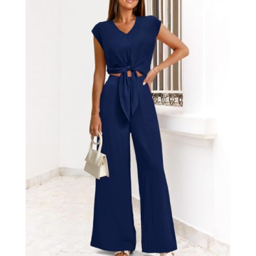 dowerme Women's Summer 2 Piece Casual Sets 2024