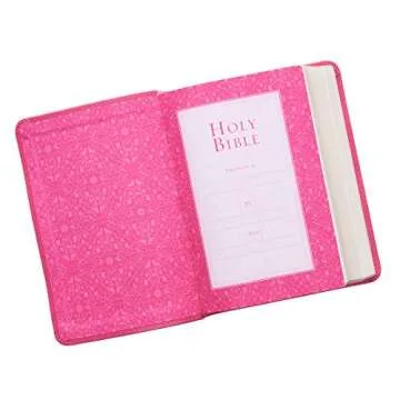KJV BIBLE LARGE PRINT COMPACT IN PINK