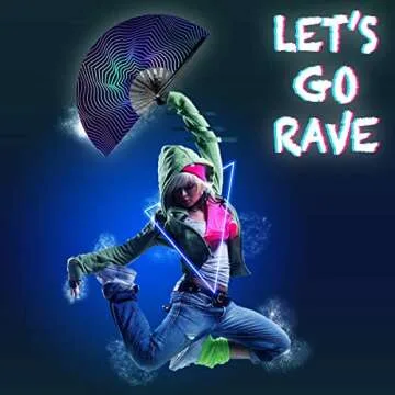 OMyTea Rave Clack Hand Fan - Durable and Stylish Folding Fan