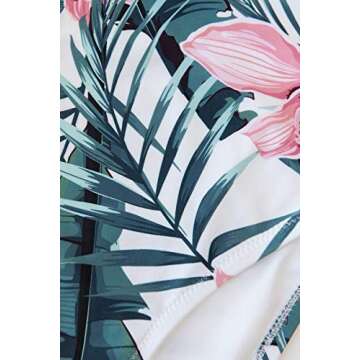 CUPSHE Women's High Waist Bikini Swimsuit Ruffle Two Piece Bathing Suit