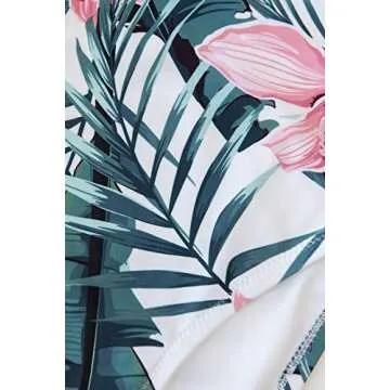 CUPSHE Women's High Waist Bikini Swimsuit Ruffle Two Piece Bathing Suit