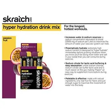 Skratch Labs Passion Fruit Electrolyte Packets for Athletes