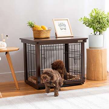 Stylish SIMPLY + Dog Crate - Durable and Decorative Indoor Kennel
