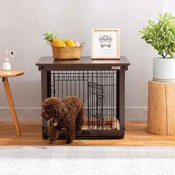 Stylish SIMPLY + Dog Crate - Durable and Decorative Indoor Kennel