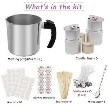 JXXXN Candle Making Kit - Complete DIY Candle Supplies for Crafting Enthusiasts