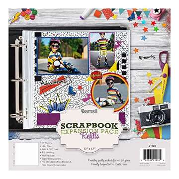 Samsill Scrapbook Refill Pages for Lasting Memories