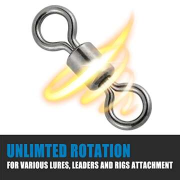 Dr.Fish Barrel Fishing Swivels for All Game Fishing