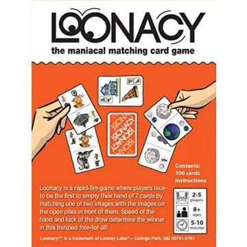 Loonacy Card Game for Maniacal Matching Fun