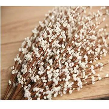 29.5'' Long 10 Pcs Stem Artificial Jasmine Flowers Tall Fake Flower Bouquet Faux Jasmine Plants for Wedding DIY Floral Art Plant Home Office Party Decoration (White)