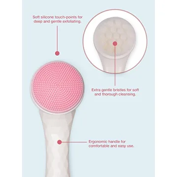 2 in 1 Face Brush Cleanser for Deep Pore Exfoliation and Care