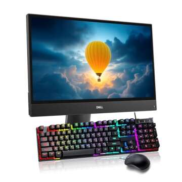 Dell OptiPlex 5260 All-in-One Desktop, 21.5" FHD (1920 x 1080), Intel Pentium G5400 3.7GHz, 16GB RAM...