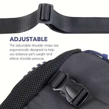 Dog Carrier Comfortable Legs Out Front Pet Carrier Backpack Cat Puppy Tote Holder Bag with Shoulder ...