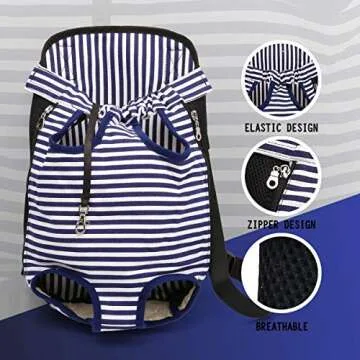 Versatile Hands-Free Dog Carrier Backpack for Adventurers