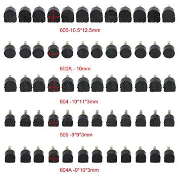 High Heel Replacement Tips,60PCS/30 Pairs (5 Different Size) High Heel Shoe Stiletto Repair Heel Caps Tip Pin Taps Dowel Lifts Replacement
