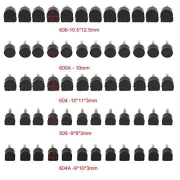 High Heel Replacement Tips,60PCS/30 Pairs (5 Different Size) High Heel Shoe Stiletto Repair Heel Caps Tip Pin Taps Dowel Lifts Replacement