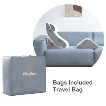 Kingfun 4pcs Orthopedic Bed Wedge Pillow Set for Comfort