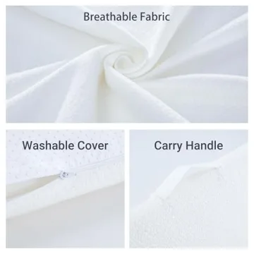 Kingfun 4pcs Orthopedic Bed Wedge Pillow Set for Comfort