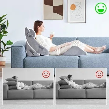 Kingfun 4pcs Orthopedic Bed Wedge Pillow Set for Comfort