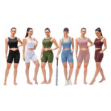 Climb Workout Crop Tank Tops for Women Solid Comfort Sleeveless Shirts Reversible Ribbed Tank Tops for Casual Sports Fitness Yoga (No Padded) Yellow XL