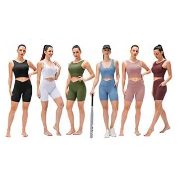 Climb Workout Crop Tank Tops for Women Solid Comfort Sleeveless Shirts Reversible Ribbed Tank Tops for Casual Sports Fitness Yoga (No Padded) Yellow XL