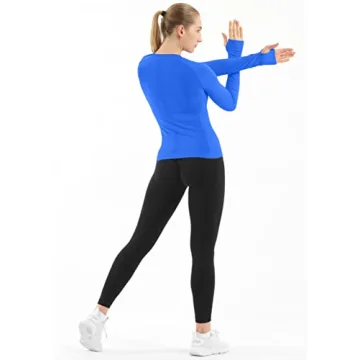 MathCat Seamless Long Sleeve Workout Shirts for Women