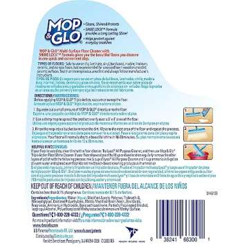 Mop & Glo Professional Multi-Surface Floor Cleaner, Fresh Citrus Scent, 64 Oz