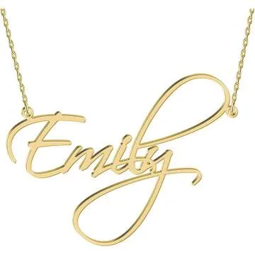 Personalized Sterling Silver Name Necklace - 15 Styles