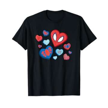 Marvel Spider-Man Spidey Hearts Valentine's Day T-Shirt