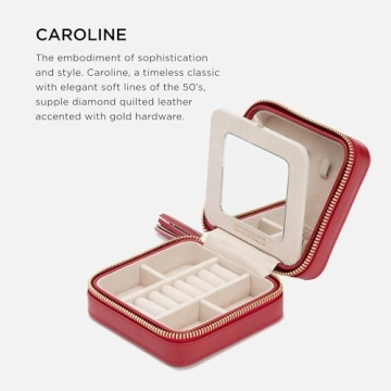 Wolf Designs Caroline Jewelry Case - Elegant Travel Organizer