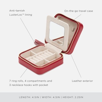 Wolf Designs Caroline Jewelry Case - Elegant Travel Organizer