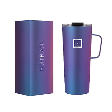 IRON °FLASK Grip Novelty Coffee Mug - Leak Proof & Insulated Stainless Steel