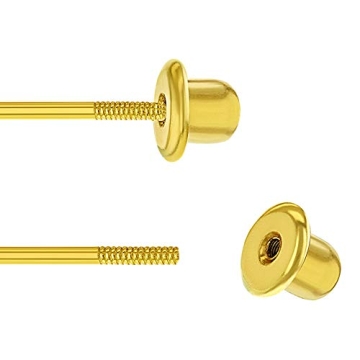 Heart-Shaped Gold Plated Earrings for Young Girls