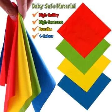 Waybla Easter Baby Toys 6 to 12 Months, Easter Tissue Box Montessori Toy, Soft Stuffed High Contrast Crinkle Infant Sensory Early Learning Easter Toys, Easter Gifts, Easter Basket Stuffers for Babies