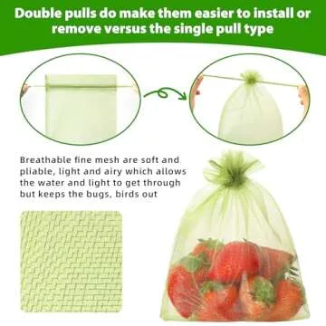 EWPJDK 70pcs Fruit Protection Bags for Garden Use