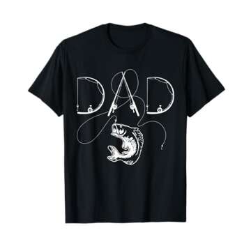 Fisherman Dad Fishing Enthusiast Fish Lover Daddy Father T-Shirt