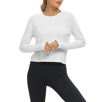 Mippo Long Sleeve Women’s Workout Shirt – Lightweight & Breathable