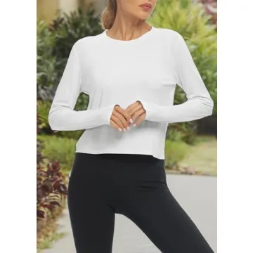 Mippo Long Sleeve Women’s Workout Shirt – Lightweight & Breathable