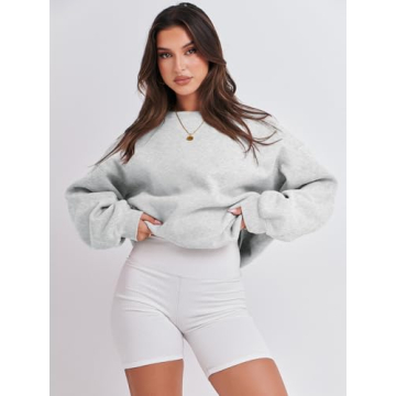 ANRABESS Women's Oversized Fleece Pullover Cozy Y2K Hoodie