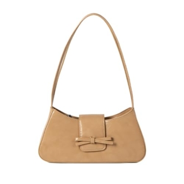 JOLILUNA Coquette Purse Red Shoulder Bag with Bow Purse Aesthetic Y2k Coquette Accessories (yellow)