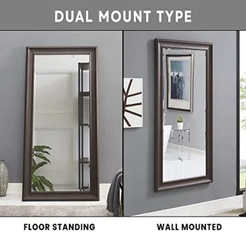 Naomi Home Oversized Floor Mirror with Elegant Frame