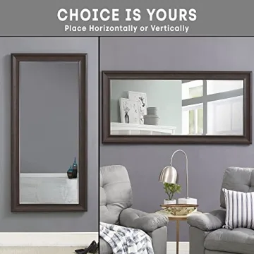 Naomi Home Oversized Floor Mirror with Elegant Frame