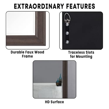 Naomi Home Oversized Floor Mirror with Elegant Frame